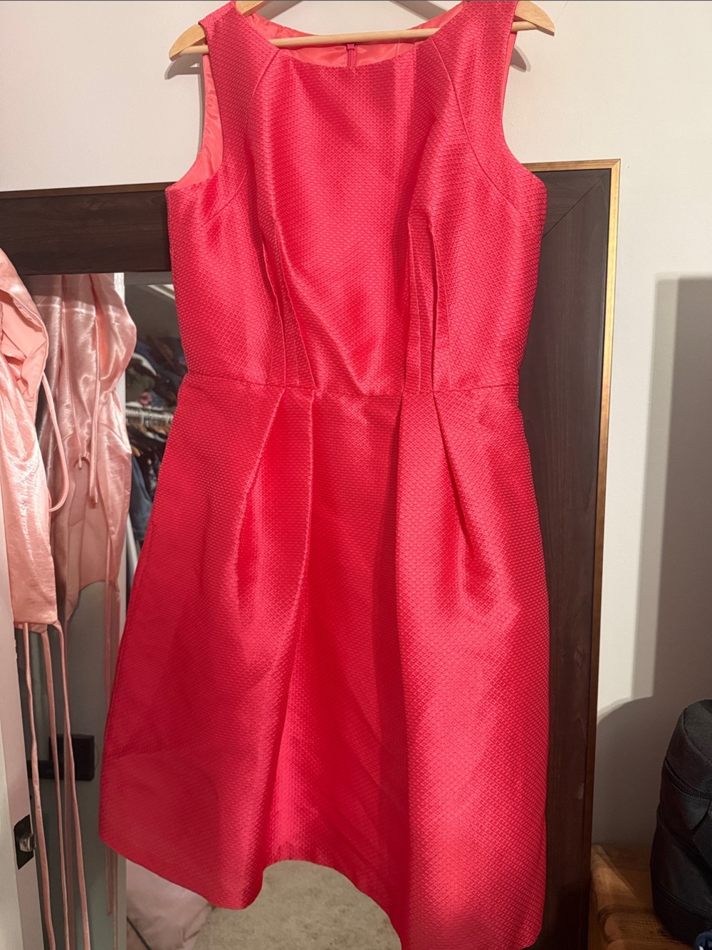 Women’s Sleeveless Hot Pink Party Dress